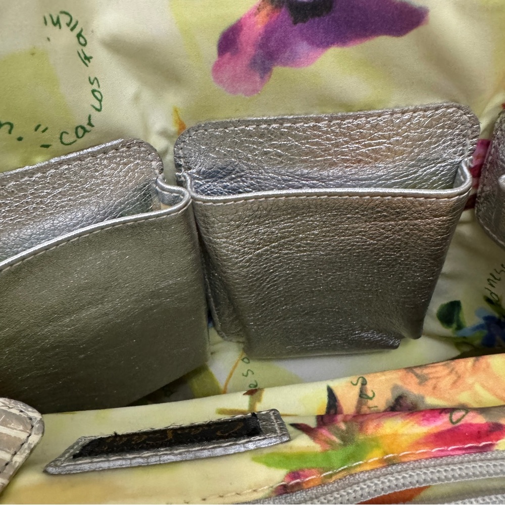 Carlos Falchi's Signature Tote in Grey Silver - Picture 11 of 13